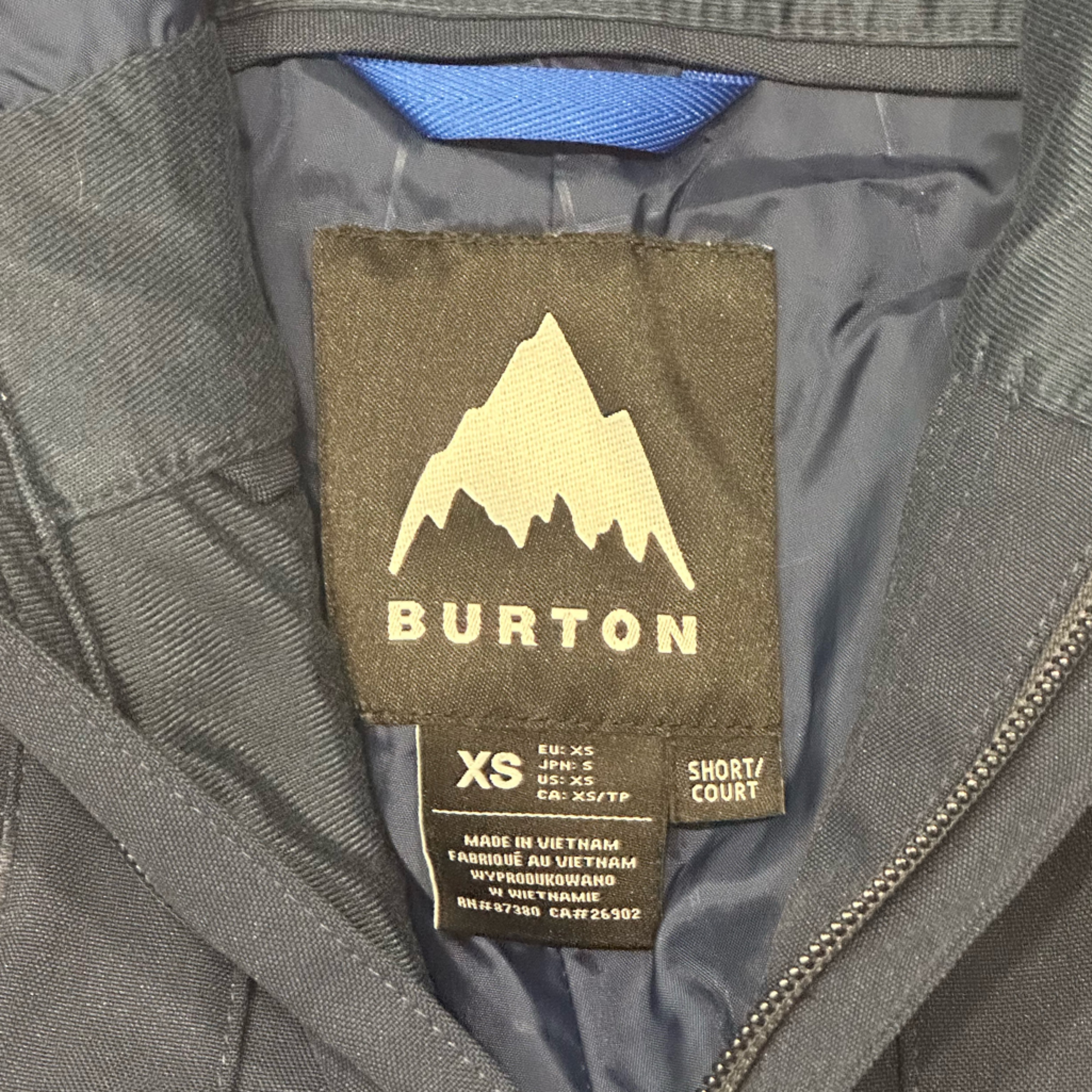 Burton Men’s Reserve 2l Bibs In Dress Blue Size Xs Short — image 6 of 8